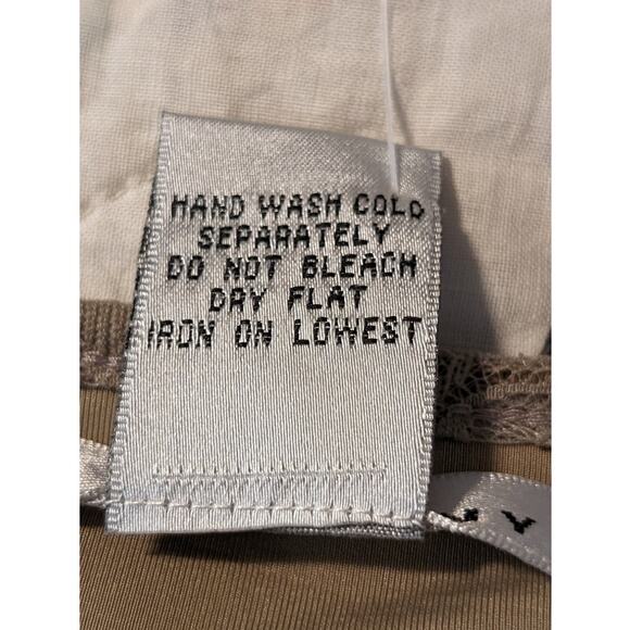 WD.NY Mushroom Lace Overlay Scoop Neck Sleeveless NWT Tank/Shell Sz XL - Picture 4 of 11